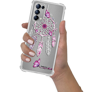 Evetane Coque OPPO Find X3 Lite Silicone antichocs Solides coins renforcés  transparente Motif Carpe diem pas cher