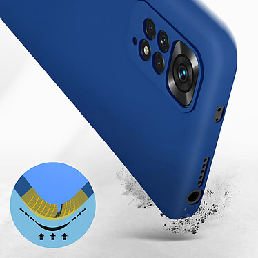 Avis Avizar Coque Xiaomi Redmi Note 11 et 11s Silicone Semi-rigide Soft-touch Fine bleu