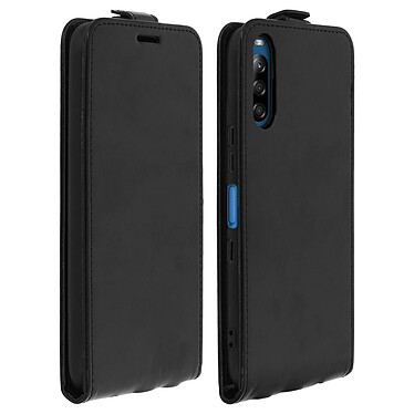 Avizar Étui Sony Xperia L4 Clapet Vertical Protection Porte-carte Noir