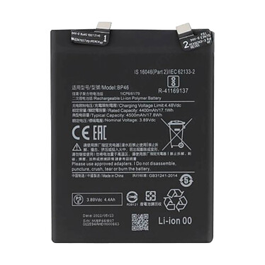 Clappio Batterie Interne pour Xiaomi 12 4500mAh 100% Compatible Remplace BP46