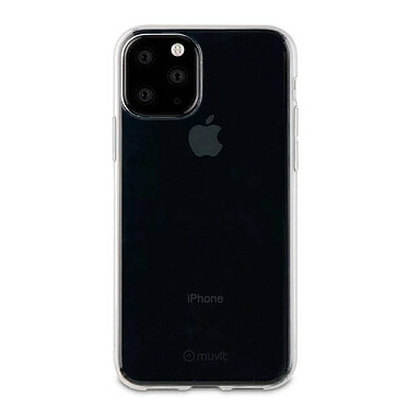 Muvit Coque pour iPhone 11 Pro Max Crystal Soft Transparent