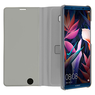 Acheter Avizar Housse Mate 10 Pro Etui folio Miroir Clapet Coque Rigide Fonction Support Argent