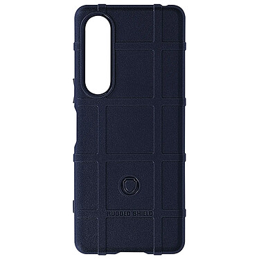 Avizar Coque pour Sony Xperia 1 V Silicone Antichoc Motif en relief  Bleu Nuit