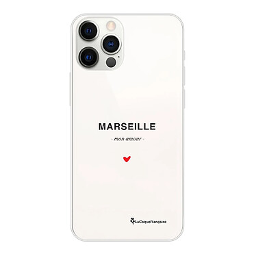 LaCoqueFrançaise Coque iPhone 12 Pro Max 360 intégrale transparente Motif Marseille mon amour Tendance