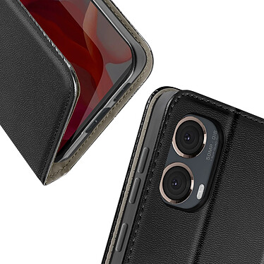 Avizar Étui pour Motorola Moto G85 Clapet Porte-carte Magnétique Noir pas cher