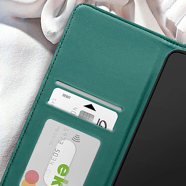 Acheter Avizar Étui pour Xiaomi Poco F6 Pro Style Matelassé Porte carte Support Vert Foncé