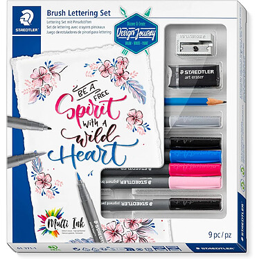 STAEDTLER Kit d'écriture Brush Lettering, 9 pièces