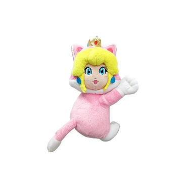 Super Mario - Peluche magnétique Cat Peach 19 cm