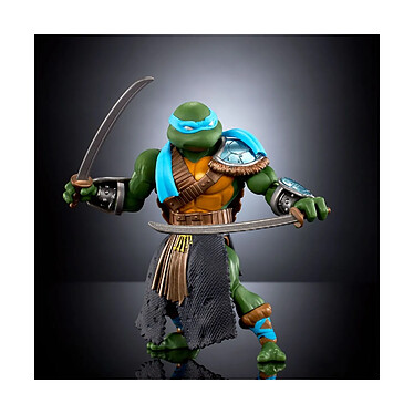 Les Maîtres de l'Univers MOTU x TMNT: Turtles of Grayskull - Figurine Stealth Armor Leonardo 14 pas cher