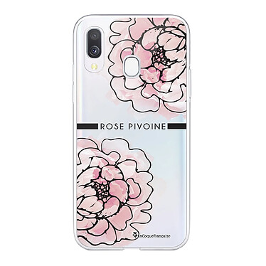 LaCoqueFrançaise Coque Samsung Galaxy A40 360 intégrale transparente Motif Rose Pivoine Tendance