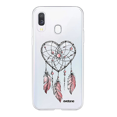 Evetane Coque Samsung Galaxy A20e 360 intégrale transparente Motif Attrape coeur Tendance