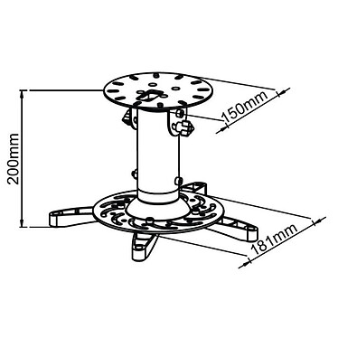 Support plafond vidéoprojecteur