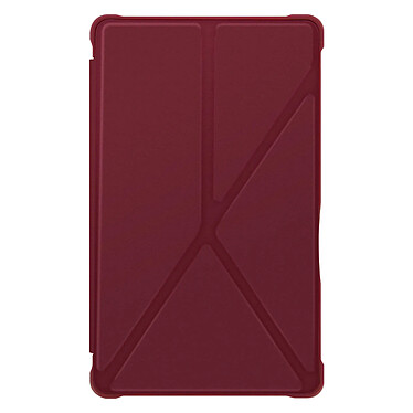 Avizar Étui pour Samsung Tab A7 Lite Clapet Multi-positions Coque Renforcée Rouge Bordeaux