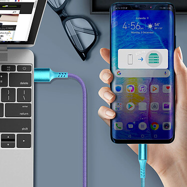 Acheter Avizar Câble USB-C Charge et Synchronisation Design Stylé 1m Robuste Multicolore