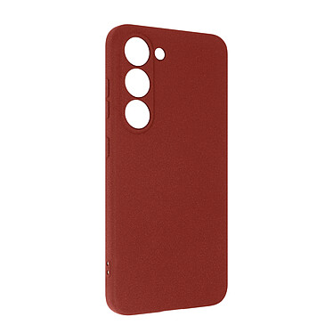 Avizar Coque pour Samsung Galaxy S23 Silicone Flexible avec Détails pointillés  lie de vin