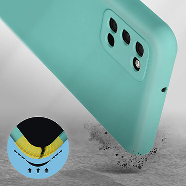 Avis Avizar Coque pour Samsung Galaxy A03s Silicone Semi-rigide Finition Soft-touch Fine Turquoise