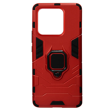 Avizar Coque pour Xiaomi 13 Pro Hybride Antichoc Bague Métallique Support  rouge