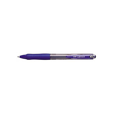 UNI-BALL Stylo bille Laknock SN100/10 rétractable grip pointe moyenne 1mm Bleu x 12