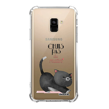 Evetane Coque Samsung Galaxy A8 2018 anti-choc souple angles renforcés transparente Motif Chuis pas du matin