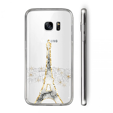 Acheter LaCoqueFrançaise Coque Samsung Galaxy S7 360 intégrale transparente Motif Illumination de paris Tendance