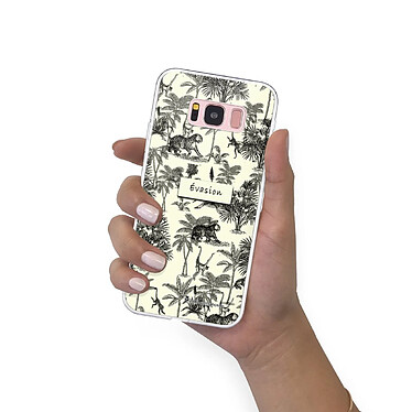 LaCoqueFrançaise Coque Samsung Galaxy S8 360 intégrale transparente Motif Botanic Evasion Tendance pas cher