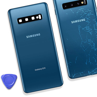 Acheter Clappio Vitre arrière de remplacement pour Samsung Galaxy S10 Bleu