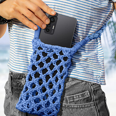 Acheter Avizar Sac Bandoulière pour Smartphone en Crochet Tressé  Bleu