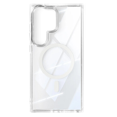 Avizar Coque MagSafe pour Samsung Galaxy S24 Ultra Polycarbonate Silicone Gel Transparent