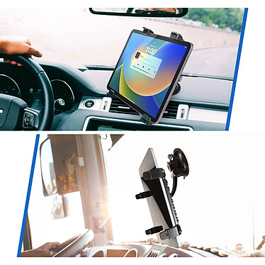 Acheter Avizar Support Voiture Tablette Fixation Ventouse Pare-brise ou Tableau de Bord Rotatif à 360°