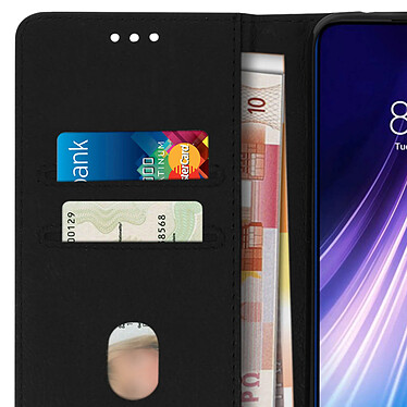 Avizar Étui Xiaomi Redmi Note 8 et Note 8 2021 Porte-cartes Fonction Support noir pas cher