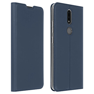 Dux Ducis Housse pour Nokia 2.4 Étui Porte-carte Fonction Support Vidéo  Bleu Nuit