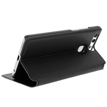 Clappio Housse Etui Folio Fenêtre Noir Huawei P9 - Protection intégrale pas cher