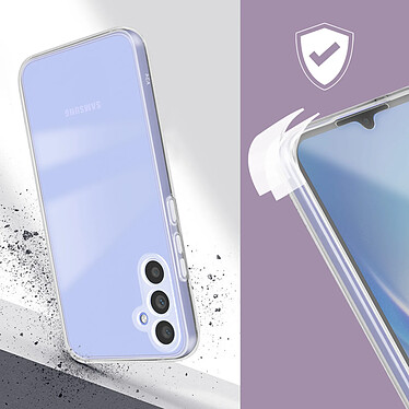 Avis Avizar Coque Intégrale pour Samsung Galaxy A34 5G Arrière Rigide et Avant Souple Transparent