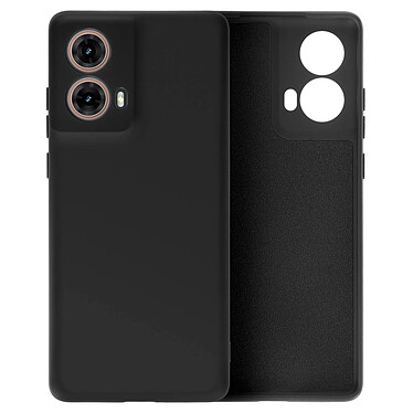 Avizar Coque pour Motorola Moto G85 Semi-rigide Soft-touch Anti-traces Noir