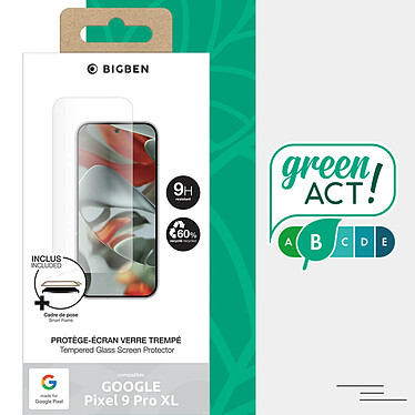 Acheter Bigben Verre Trempé pour Google Pixel 9 Pro XL avec Applicateur Transparent