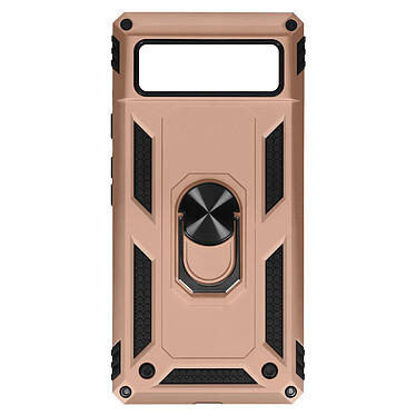 Avizar Coque Google Pixel 6 Antichoc Bi-matière Bague Support Vidéo rose gold