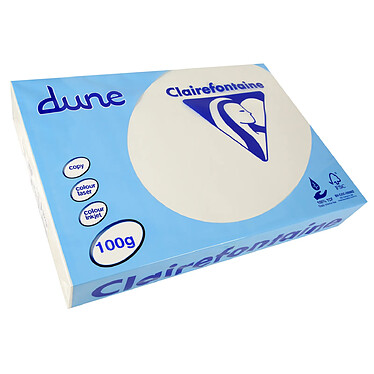 CLAIREFONTAINE Ramette 500 Feuilles Dune 100g A3 420x297 mm Certifié FSC / TCF Blanc