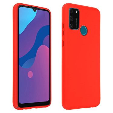 Avizar Coque Honor 9A Silicone Semi-rigide Finition Soft Touch rouge