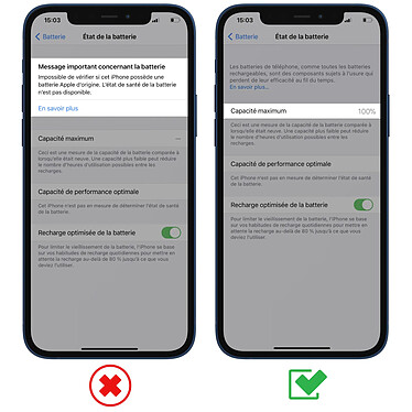 Avis Clappio Batterie Sans BMS pour iPhone 12 Pro Max Capacité 3687mAh