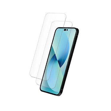 Myway Pack 2 Verre Trempé pour iPhone 14 Pro Max Plat Anti-rayures Transparent