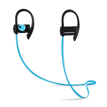 Powerade 480022 - Ecouteurs intra auriculaire sport bluetooth - noir et bleu cyan