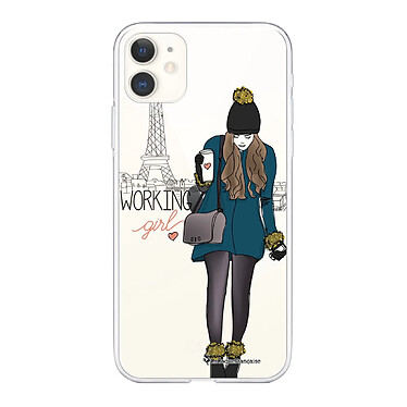 LaCoqueFrançaise Coque iPhone 11 360 intégrale transparente Motif Working girl Tendance