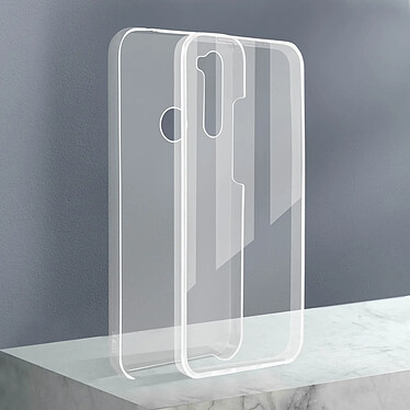 Avizar Coque Xiaomi Redmi Note 8 et Note 8 2021 Protection 360° - Transparent pas cher