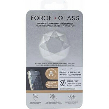 Force Glass Protège-écran pour Apple iPhone SE / 5S / 5 Plat Privé Oléophobe Transparent pas cher