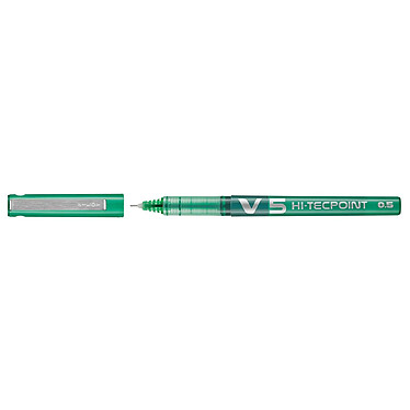 PILOT Stylo roller Hi-Tecpoint V5 Encre liquide Pointe Fine Vert x 12