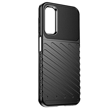 Avizar Coque Souple pour Samsung Galaxy A25 Design Strié Antidérapant Noir