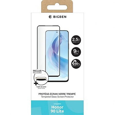 Avis BigBen Connected Protège écran pour Honor 90 Lite Oléophobe 2.5D avec SmartFrame™ Transparent