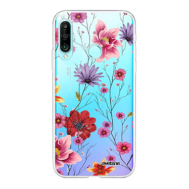 Evetane Coque Huawei P30 Lite/ P30 Lite XL 360 intégrale transparente Motif Fleurs Multicolores Tendance