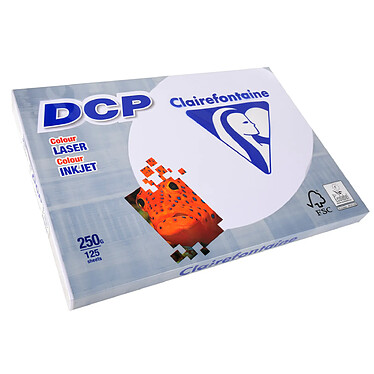 CLAIREFONTAINE Ramette 125 Feuilles Papier 250g A3 420x297 mm Certifié FSC Blanc