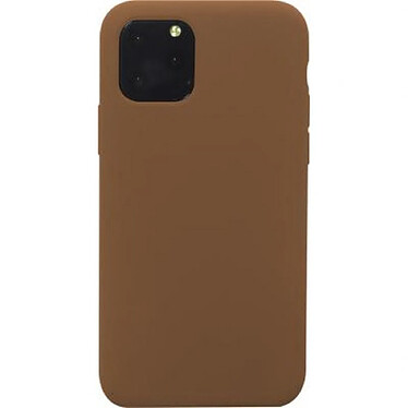 BigBen Connected Coque pour iPhone 11 Pro Rigide Soft touch en Silicone Marron